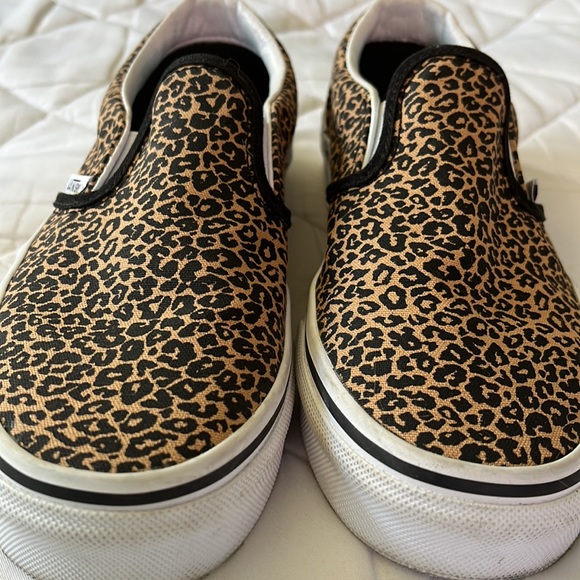 Vans Leopard Print Slip Ons - Picture 2 of 5